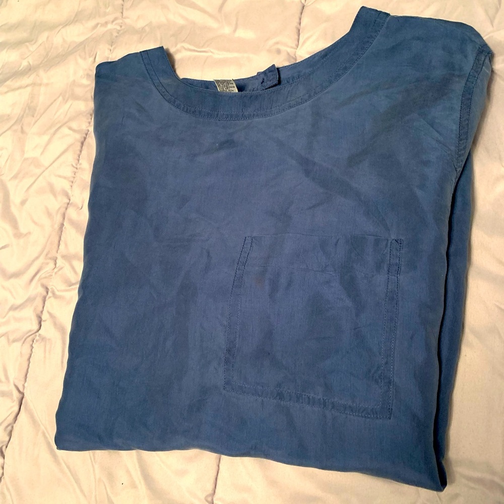 100% silk vintage top